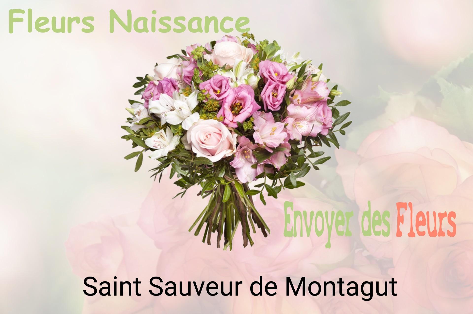 Bouquet de fleurs de naissance livré à Saint-Sauveur-de-Montagut